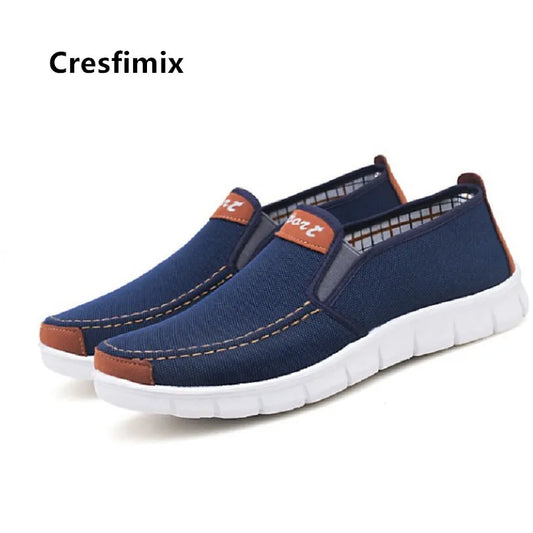 Cresfimix Male Casual High Quality Spring Slip on Shoes Men Casual Black Loafers Man Street Summer Shoes Mannen Schoenen C5287