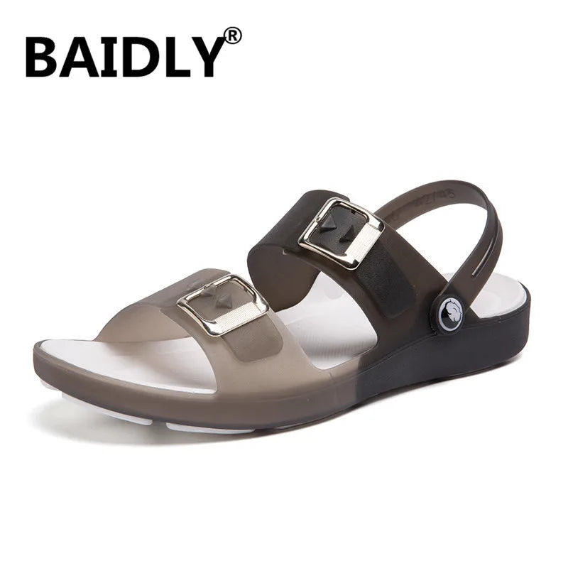 Men's Sandals PVC Summer Hole Shoes Breathable Fashion Casual Slippers Garden Beach Slippers Schoenen Mannen