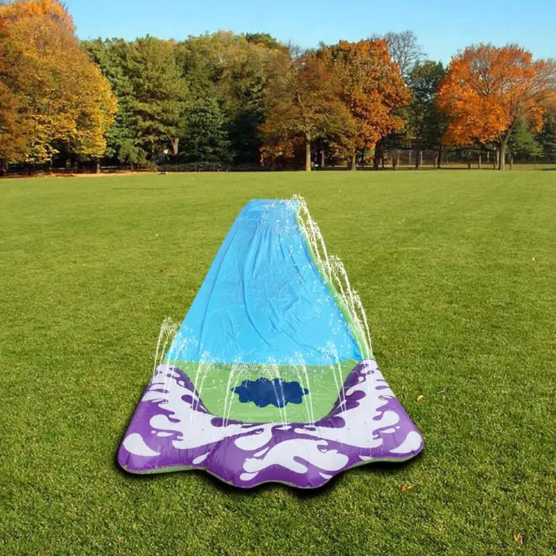 4.8x0.7m Lawn Water Slide Interactive Family Game Water Lawn Single Person Slide Toy Summer Gift Backyard Water for Play