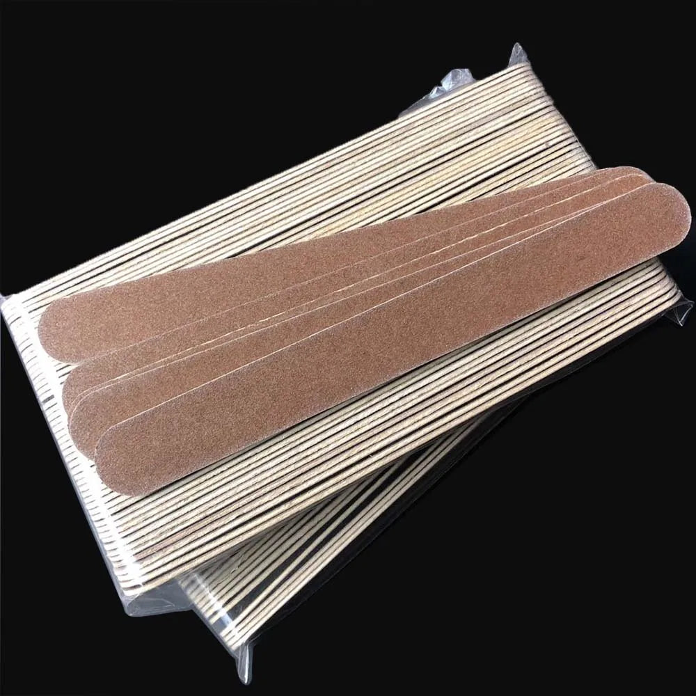 Natural nail file wood nail file  wooden  emery board manicure tool  50 pcs/lot