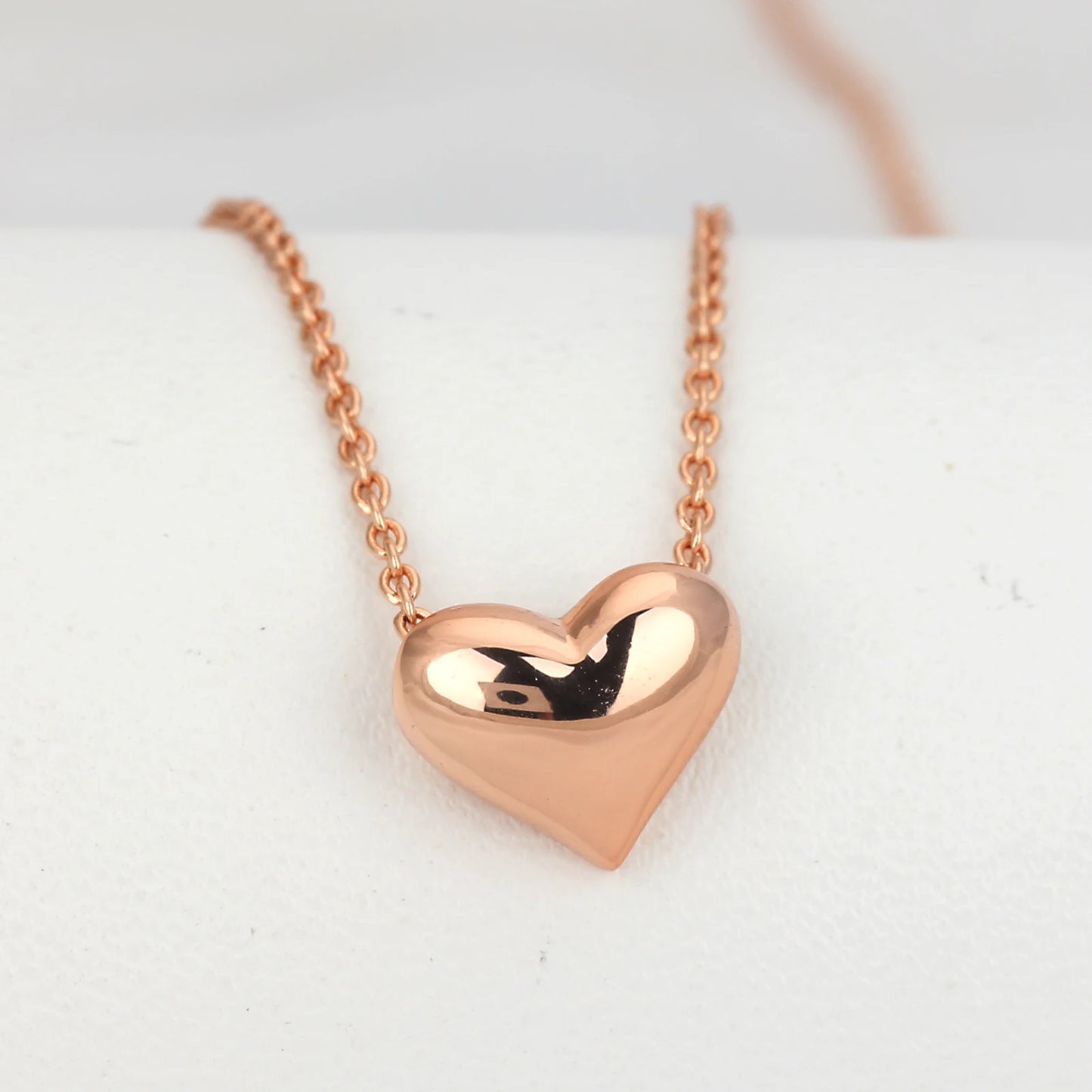 Heart Pendant Necklace For Women Simple OL Style Rose Gold Color Party Wedding Gift Top Quality ZYN099 ZYN100