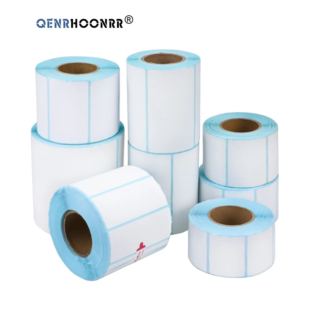 Thermal Label Sticker Paper Supermarket Price Blank Barcode Label Direct Print Waterproof Print Supplies 800pcs/Roll Adhesive