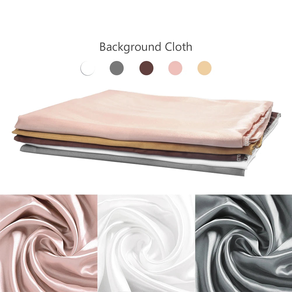 5colors 75x100cm Photo Studio Photography Backdrops Mercerized Cloth Background Props For Camera Photo Photocall Table Decor