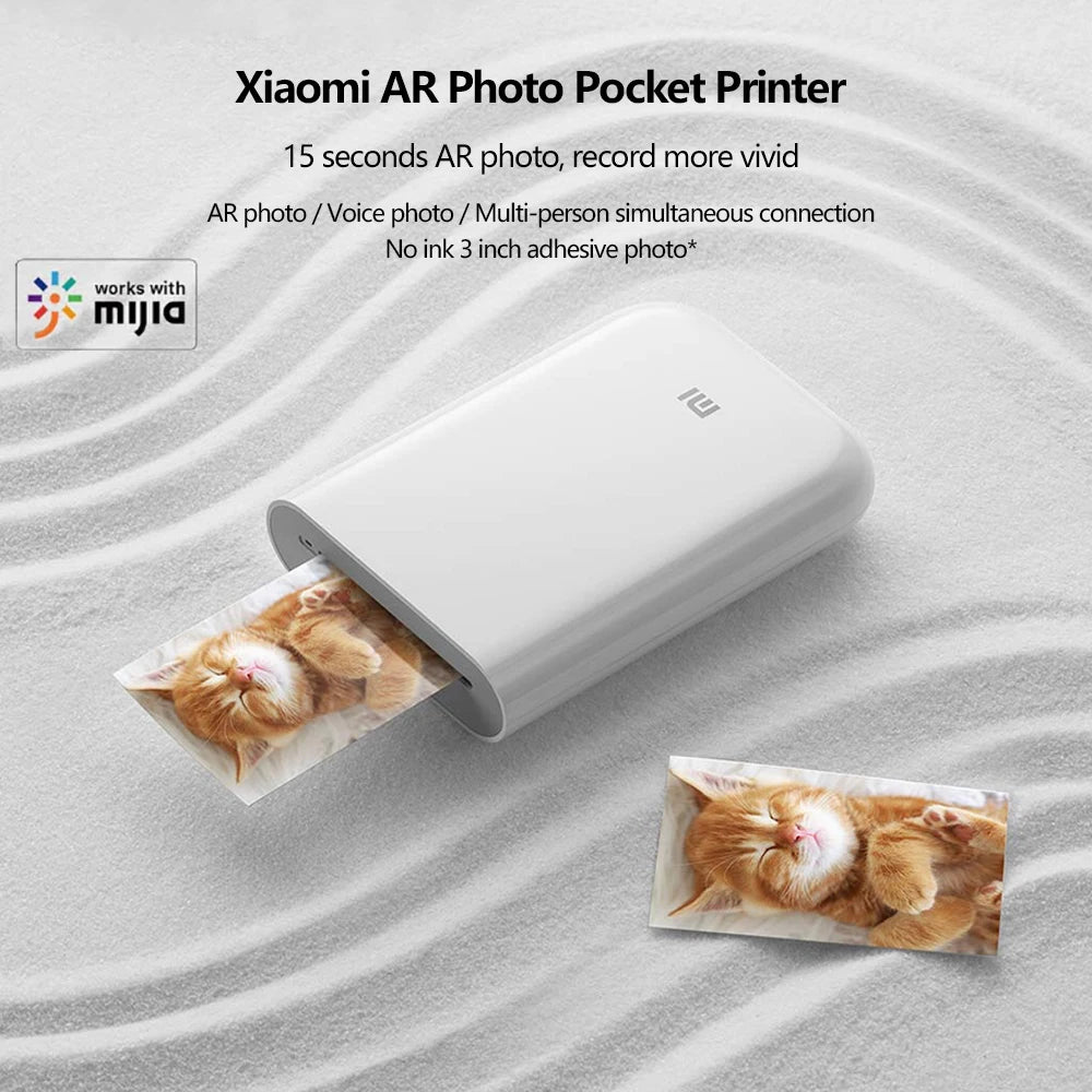 Xiaomi Mijia Pocket Printer Paper ZINK Selfadhesive Photo Print Sheets For Xiaomi 3-inch Mini Pocket Photo Printer Only Pape