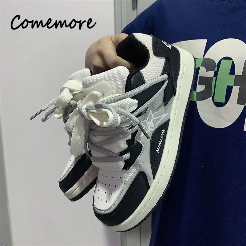 Comemore Designer Sneakers 2023 Spring Fashion Men Skateboard Shoes for Women Casual Tenis Woman Street Style Breathable Shoe 44