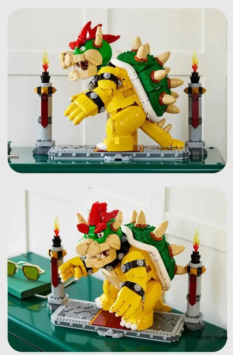 New MOC 2807 PCS The Mighty Bowser Building Blocks Bricks Boys Birthday Christmas Girls Toys Compatible 71411