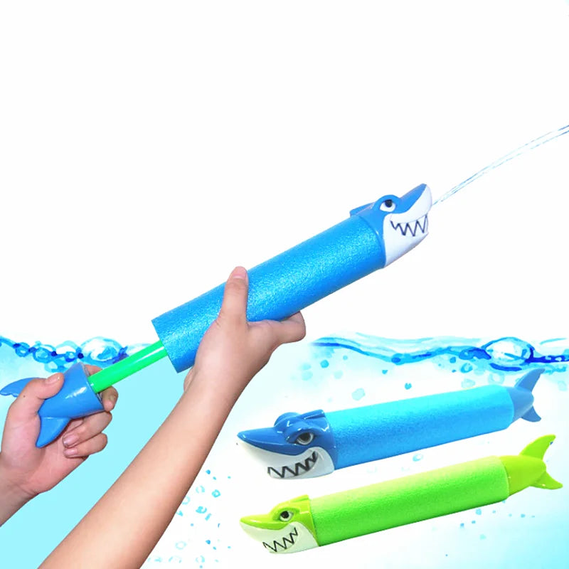 Summer Water Toys EVA Water Pistol Blaster Shooter Pumping Sprayer Shark Crocodile Water Gun Toys For Children Summer Pools Toys