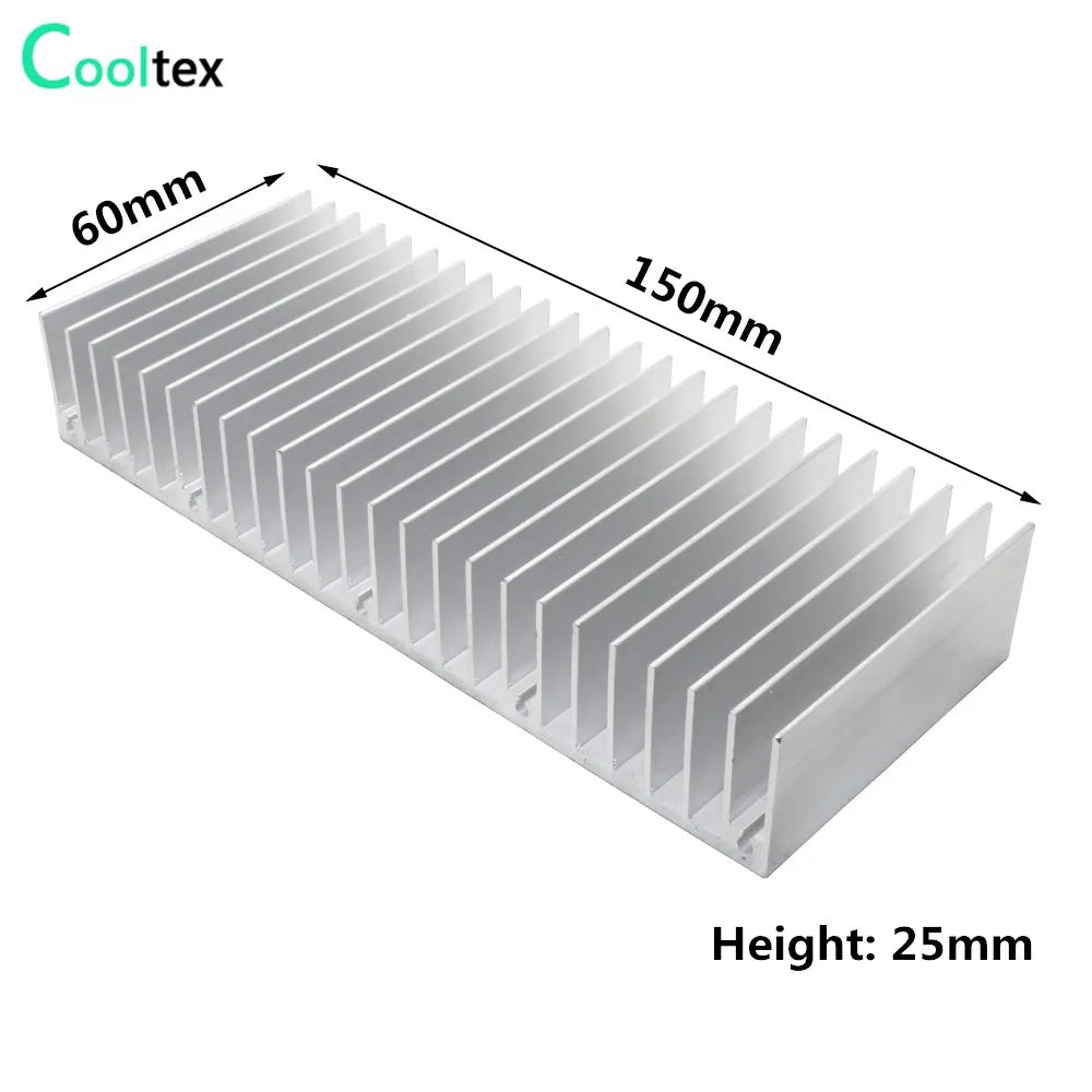 Radiator Aluminum Heatsink Extruded Heat sink for LED Electronic CHIP Heat Dissipation Cooling Cooler