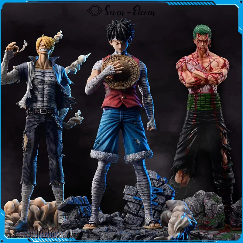 30cm One Piece Anime Action Figure Roronoa Zoro Vinsmoke Sanji Stand Posture Pvc Statue Figurine Model Collection Boy Toy Gifts