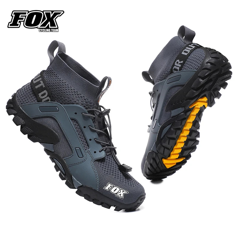 FOX Cycling Team Motorcycle Men's Sneakers Waterproof Mountain Bike Footwear Bicycle Downhill Boots MTB Shoes Sportschuhe Herren