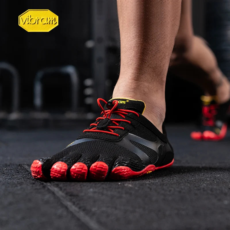 Vibram Fivefinger 2019 KSO EVO XS TREK Men Mesh Sneakers Five Fingers Fast lacing Slip Indoor Fitness Playa Rubber Shoe