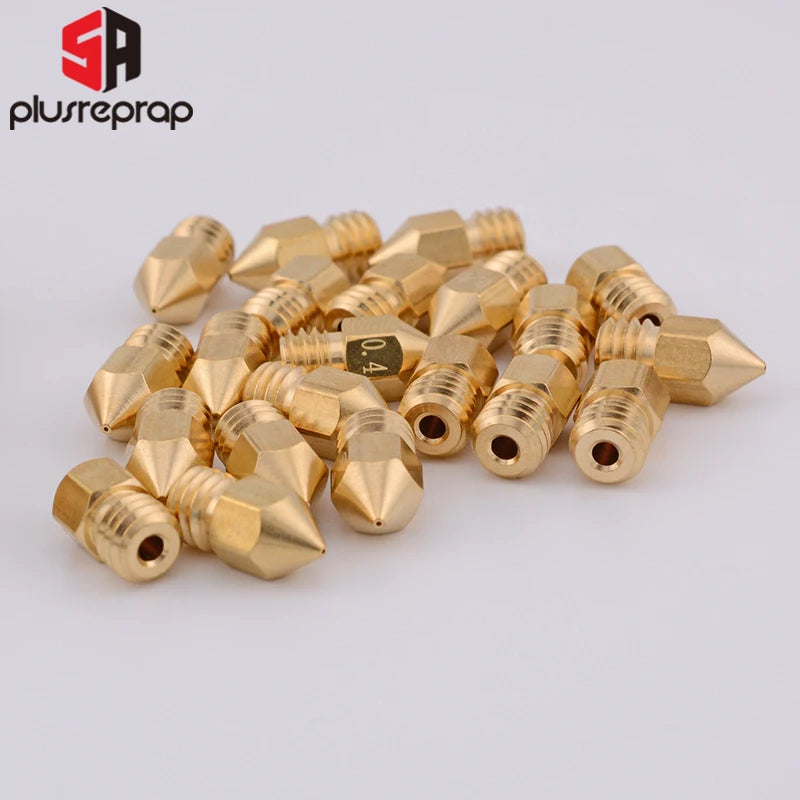 5/10PCS MK8 Brass Nozzle 0.2MM 0.3MM 0.4MM 0.5MM Extruder Print Head Nozzle For 1.75MM CR10 CR10S Ender-3 3D Printer Accessories