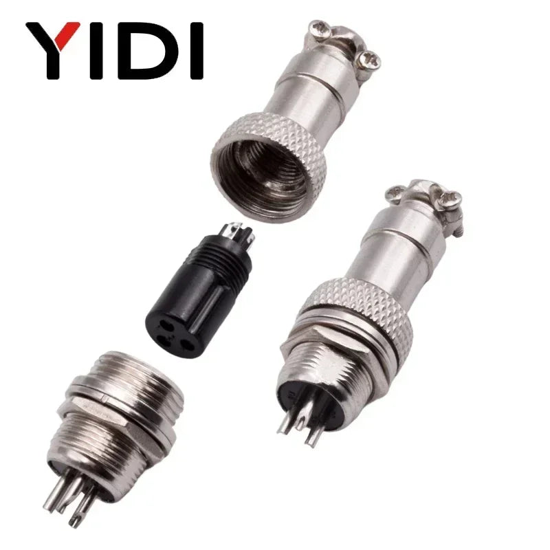 10set GX12 2/3/4/5/6/7 Pin 12mm Aviation Connector Male + Female L88-93 Circular Air Socket Plug Electrical Wire Panel Connector