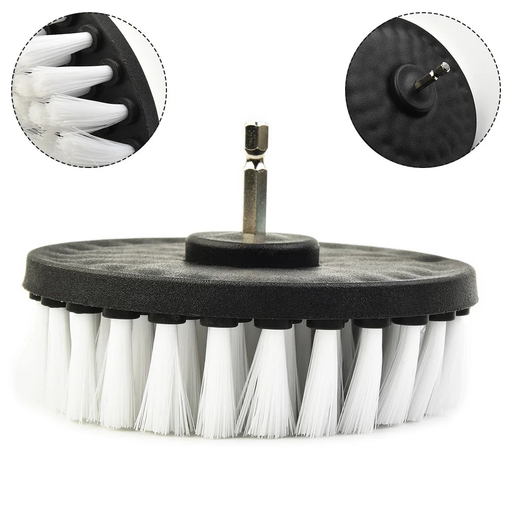 5 Inch Drill Brush Car Wheel Furniture Cleaning Drill Brush For Cleaning Carpet & Leather Upholstery Soft Cleaning Brush Parts