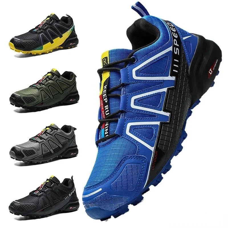 Cross-Country Sneakers Man Quality Men's Outdoor Hiking Shoes Trail Running Speed Mens Athletic Shoe Non Slip Cycling Sports Men