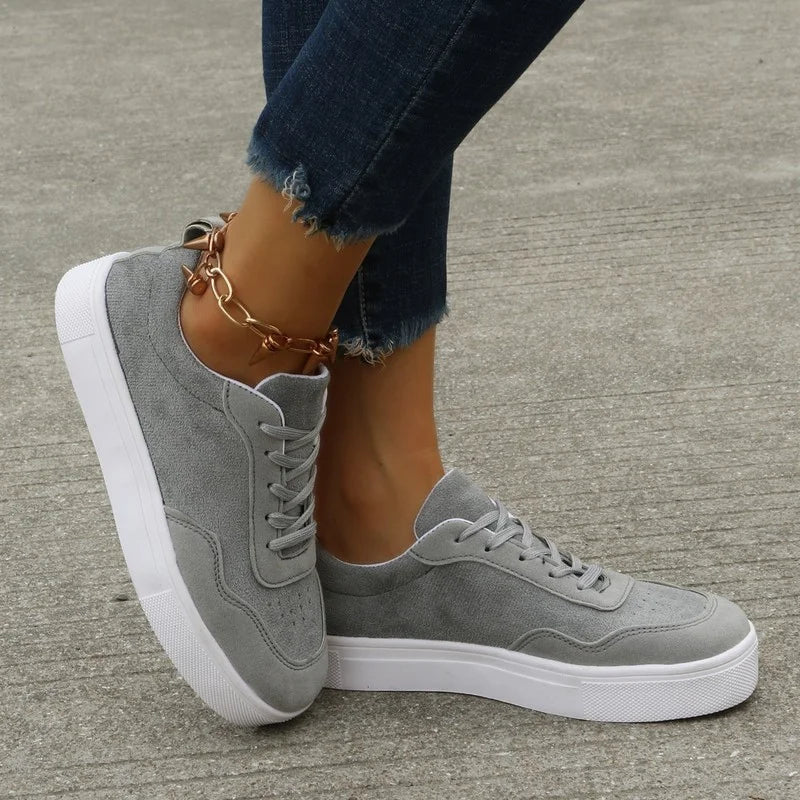 New Women's Sneakers 2022 Sport Platte Platform Toevallige Canvas Schoenen Running Tennis Schoen of Women Leisure Lace-Up Shoes