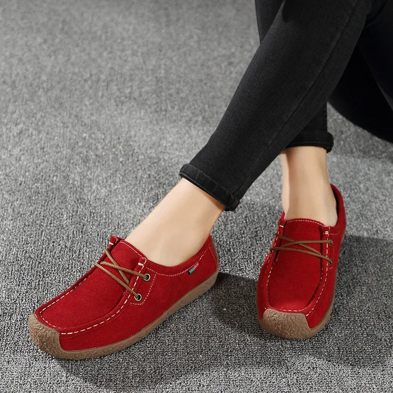 Women Flats Fashion Casual Sneakers 2024 Autumn New Comfortable Female Casual Walking Footwear Fashion Large Size Loafers Shoes