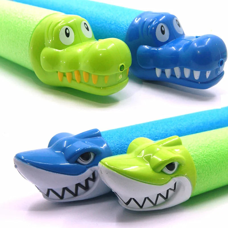 Summer Water Toys EVA Water Pistol Blaster Shooter Pumping Sprayer Shark Crocodile Water Gun Toys For Children Summer Pools Toys