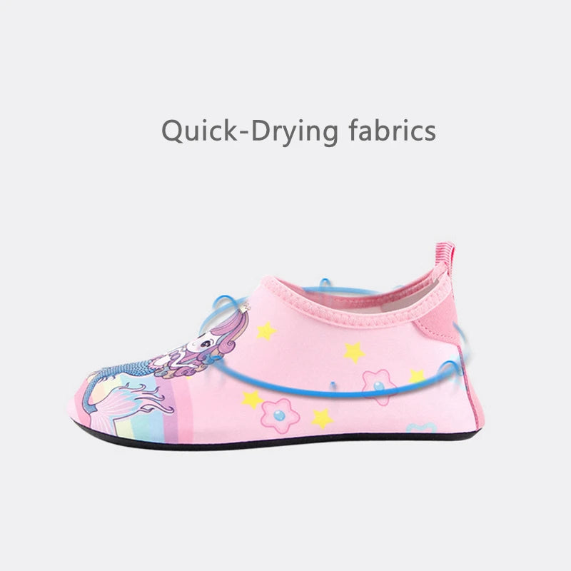 Water Shoes for Kids Girls Boys Swimming Shoes Cartoon Summer Aqua Beach Shoes Seaside Sneaker Kids Home Shoes