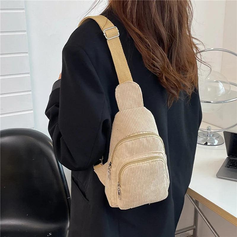 Women Chest Pack Bags for Women Female Sling Bags Crossbody Shoulder Chest Bag Casual Girls Messenger Pack