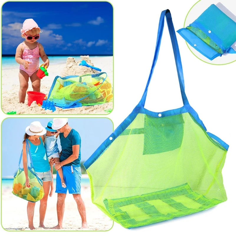 Hot Mom Baby Beach Bags Big Size Women Kids Mesh Bag Messenger Bags Toy Tool Storage Handbag Pouch Tote Children Shoulder Bag