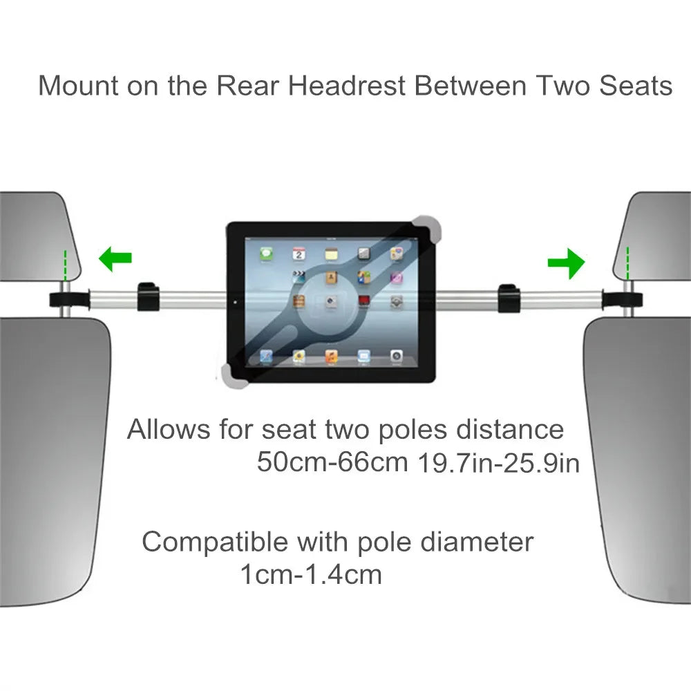 Tablet Holder for Tablet PC Car Back Seat Headrest Mounting Holder Tablet Universal 7-15'' for IPad Xiaomi Samsung Clip Mount