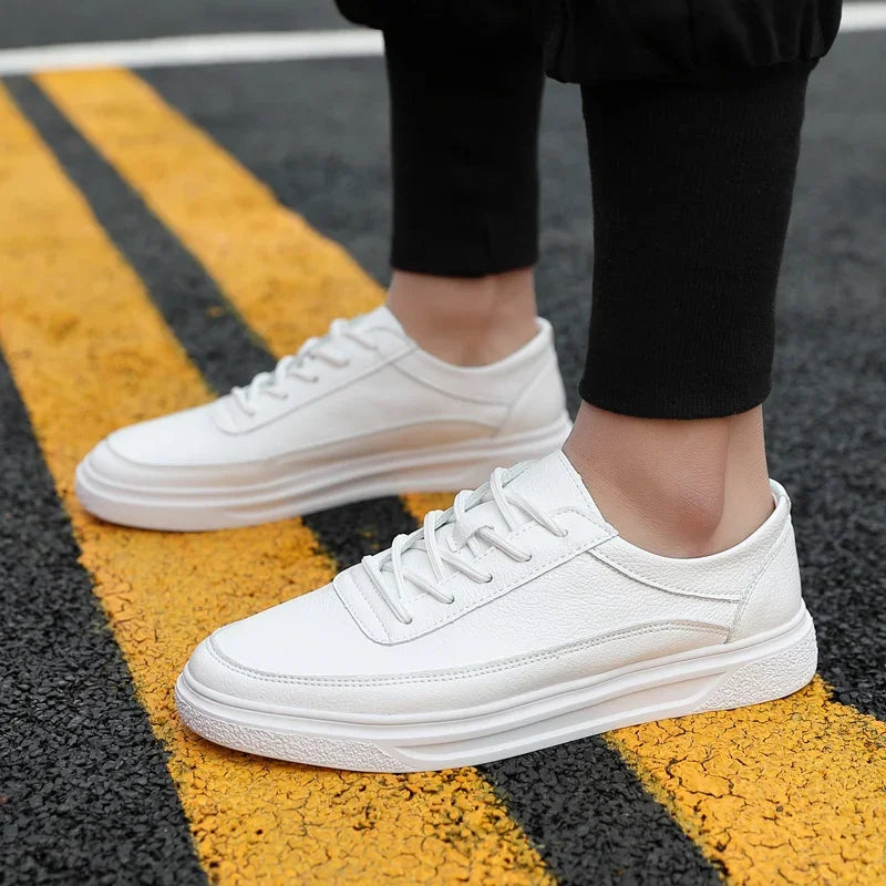 Heren Schoenen 2023 New Low-top White Men's Vulcanized Shoes Autumn Leisure and Comfort Outdoor Fashion Versatile Sneakers Men