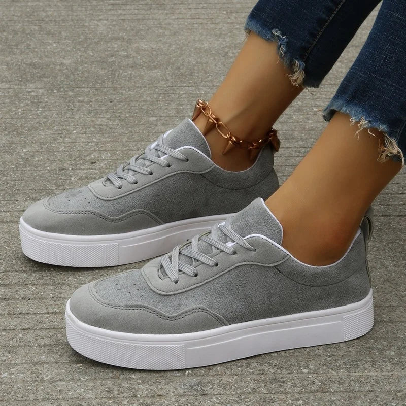 New Women's Sneakers 2022 Sport Platte Platform Toevallige Canvas Schoenen Running Tennis Schoen of Women Leisure Lace-Up Shoes