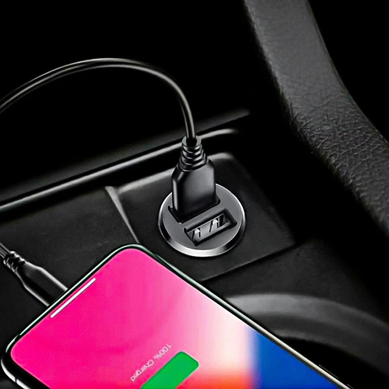 5v 3.1A Dual USB Fast Charging Car Charger USB C Car Phone Charger Adapter For iPhone 13 12 Xiaomi Samsung Huawei Universal