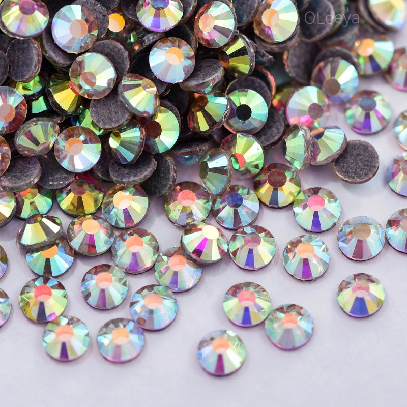 High Quality Better DMC Clear Hotfix Rhinestones Super Bright Glass Strass Iron On Crystal Hot fix Rhinestone For Fabric Garment