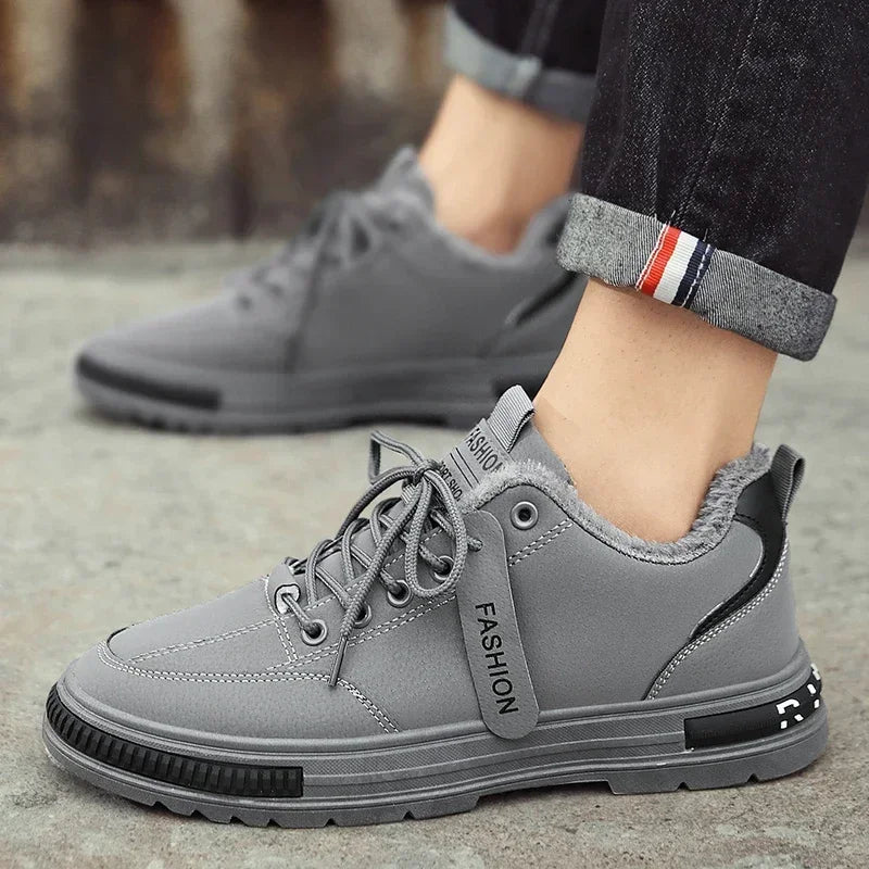 Heren Schoenen 2023 Winter Plush Fashion Men Shoes Simple and Versatile Men's Vulcanized Shoes Anti-slip Platform Casual Shoes