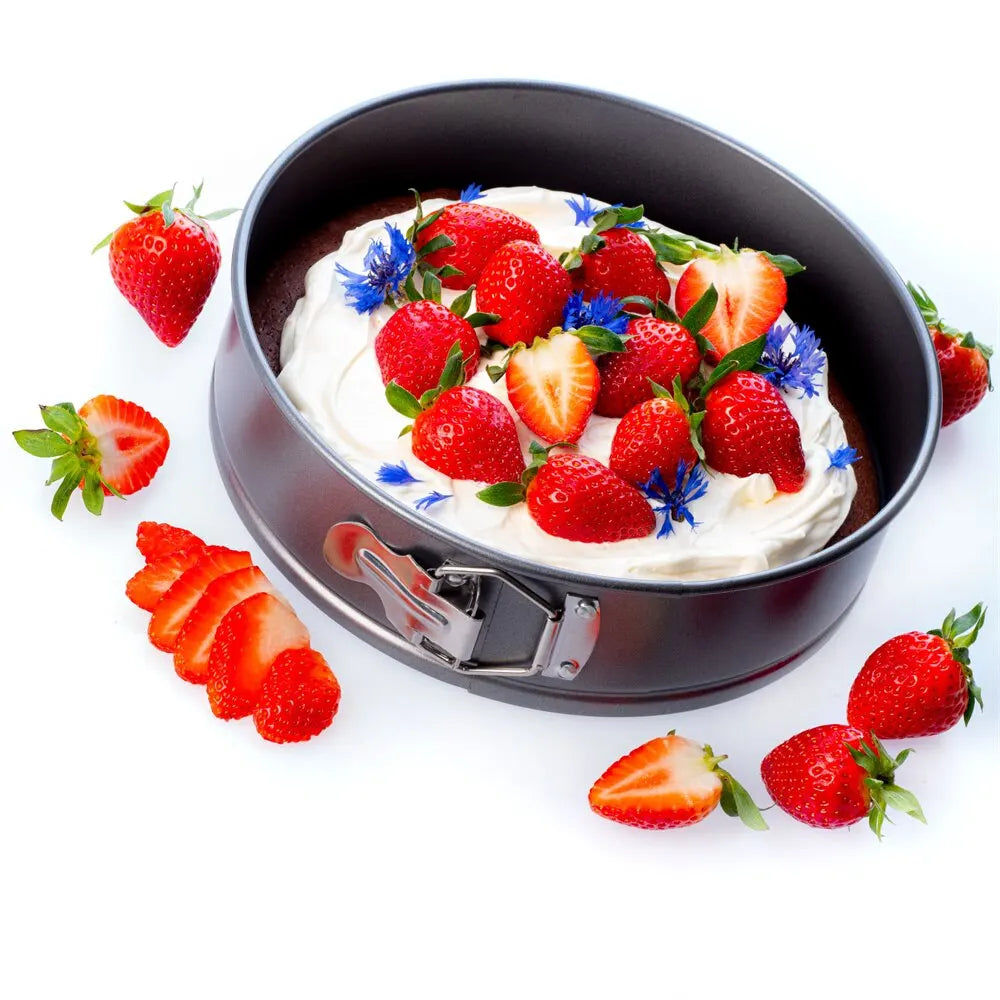 Round Springform Pan Set Nonstick Cheesecake Mold With Removable Bottom Baking Mould Spring Form Cake Tin