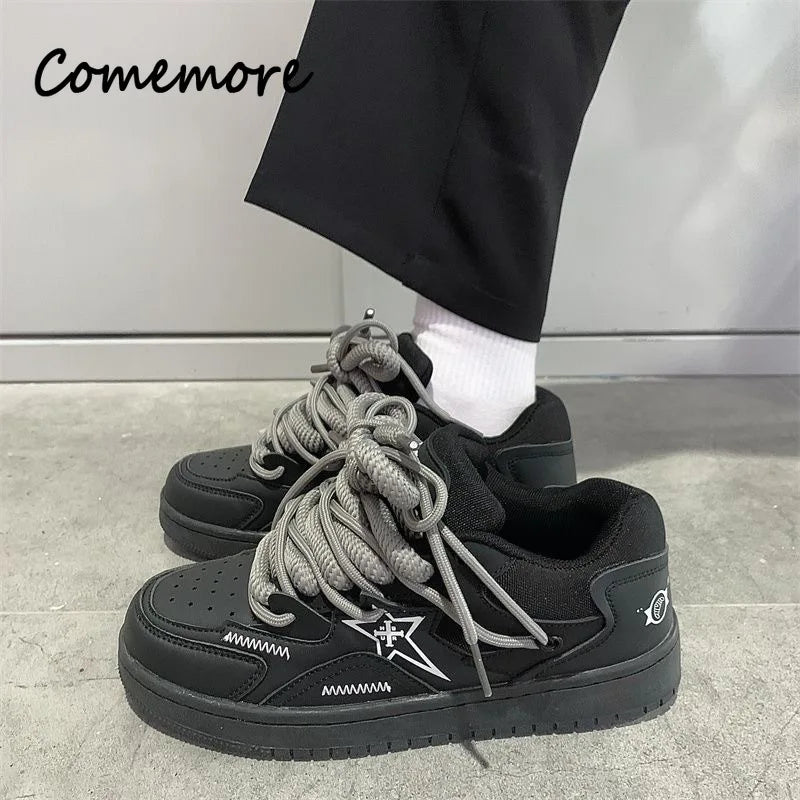 Comemore Designer Sneakers 2023 Spring Fashion Men Skateboard Shoes for Women Casual Tenis Woman Street Style Breathable Shoe 44