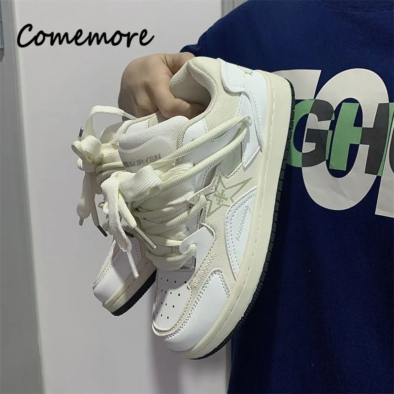 Comemore Designer Sneakers 2023 Spring Fashion Men Skateboard Shoes for Women Casual Tenis Woman Street Style Breathable Shoe 44