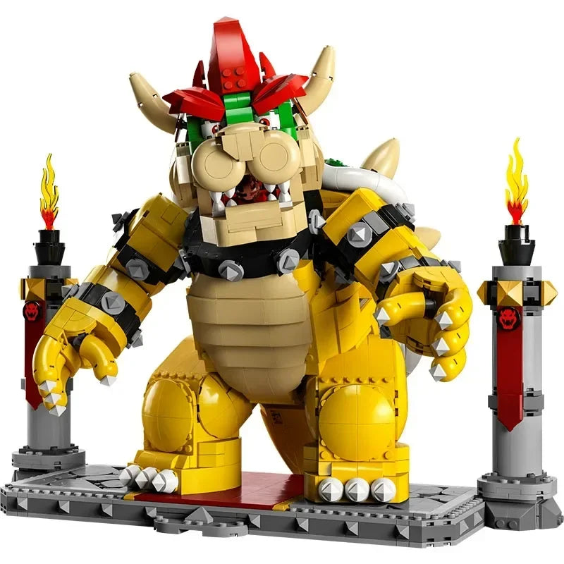 New MOC 2807 PCS The Mighty Bowser Building Blocks Bricks Boys Birthday Christmas Girls Toys Compatible 71411