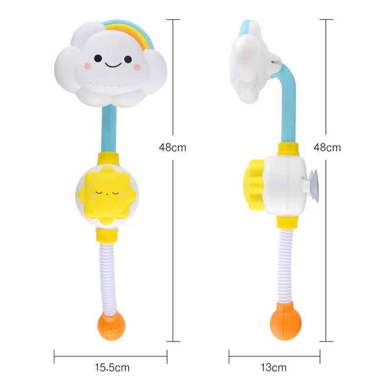 Bath Toys for Kids Baby Water Game Clouds Model Faucet Shower Water Spray Toy For Children Squirting Sprinkler Bathroom Baby Toy