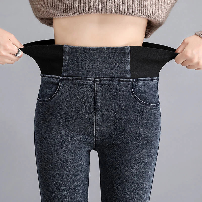 Oversize 26-38 Black Skinny Pencil Jeans Women High Waist Slim Denim Pants Stretch Leggings Vaqueros Casual Pantalones Jean 2024