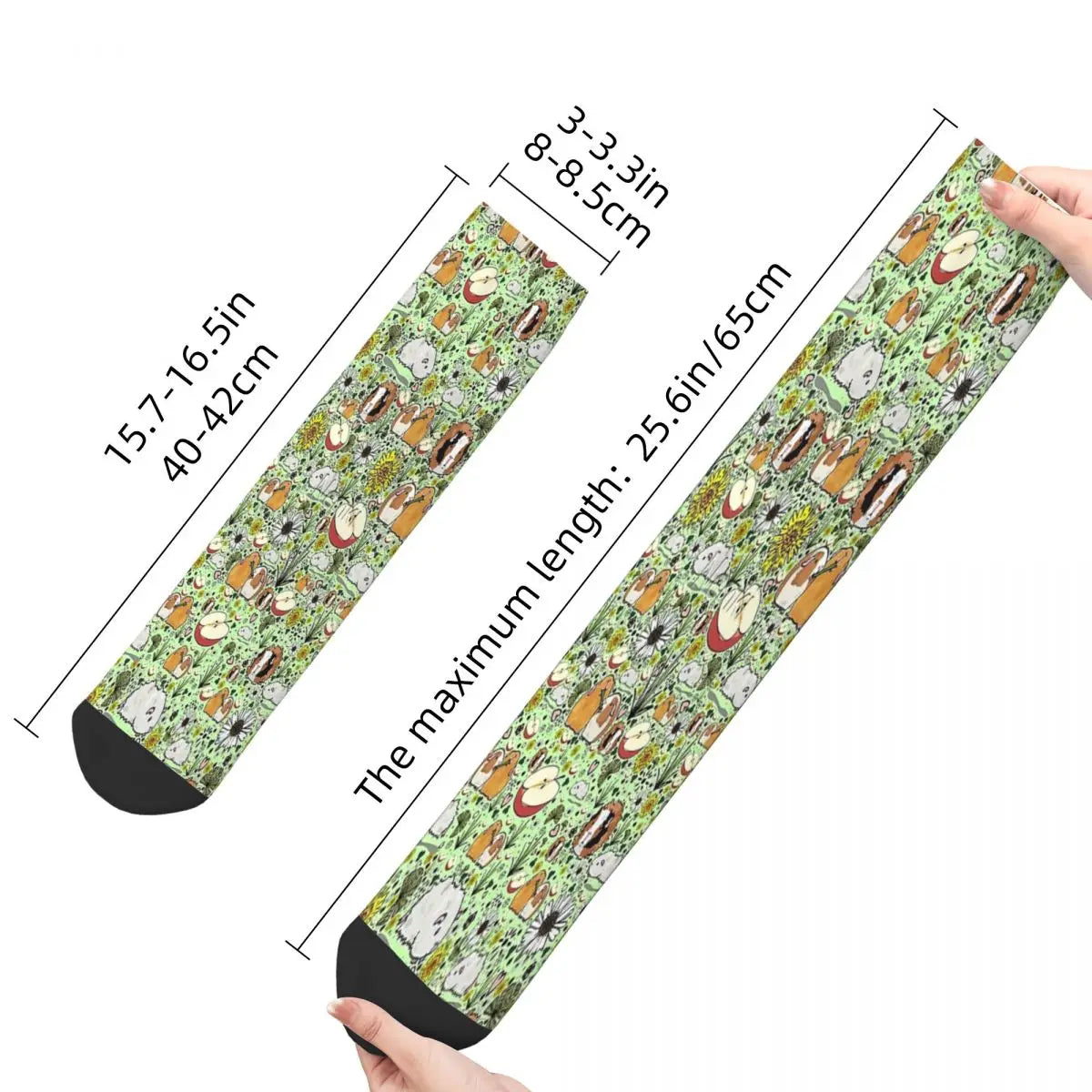 In Green Guinea Pig Cavia Porcellus Animal Socks Male Mens Women Summer Stockings Printed