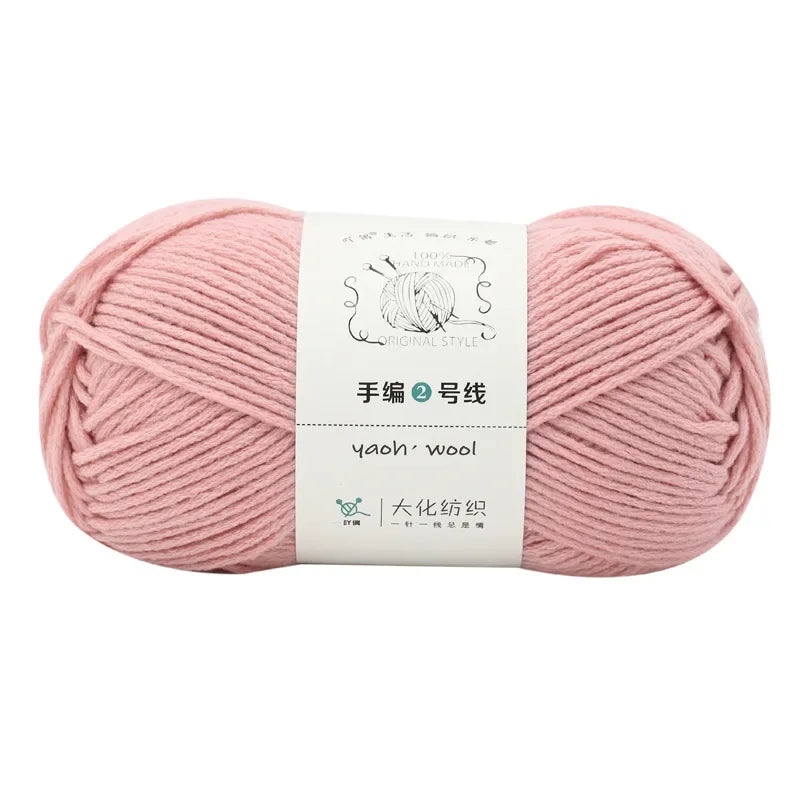 6Ply 100g/Roll coloful bulky milk cotton yarn for Heavy sweater Suitable for knitting men's winter sweaters Knitting Materia