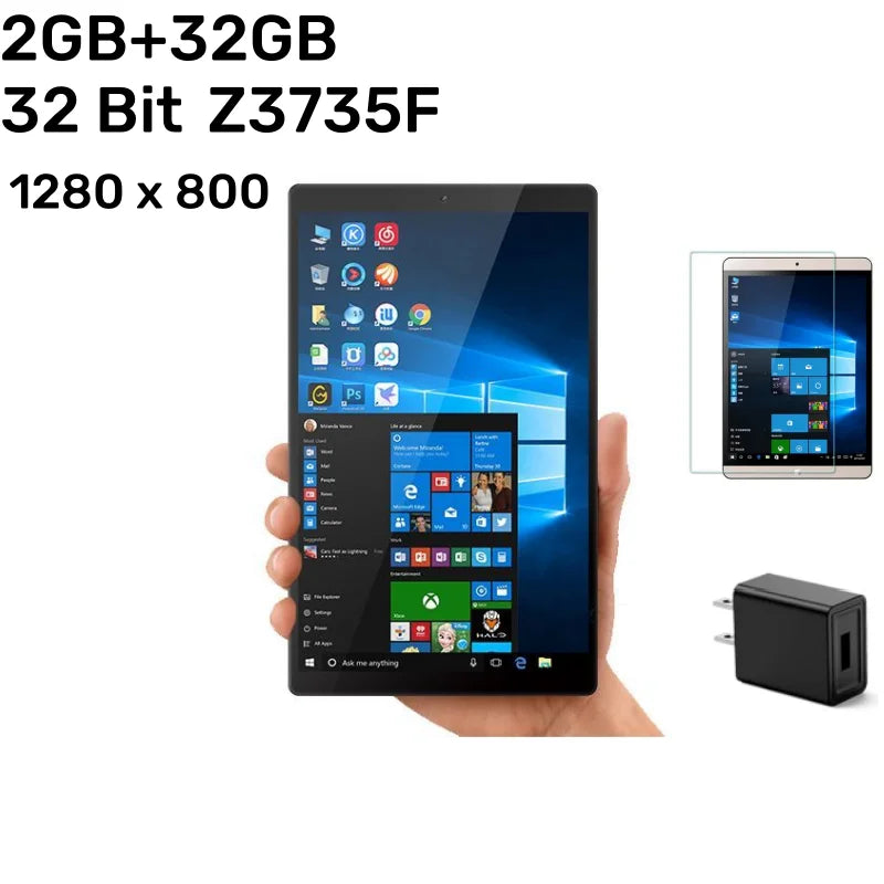 2024 Newest Sales 8 INCH 4GB+64GB 64 Bit Windows 10 X5-Z8350 CPU AR2 Tablet PC Quad Core  Intel HD Graphic 1920*1200 IPS Screen