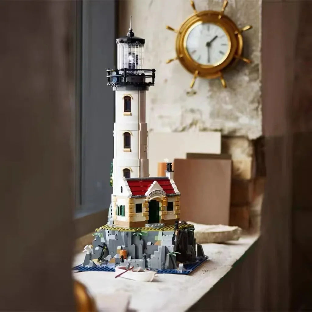 2024 New Electric Lighthouse 21335 2065pcs Model Building Block Motorised Bricks Assembly Toys For Children Christmas Gifts