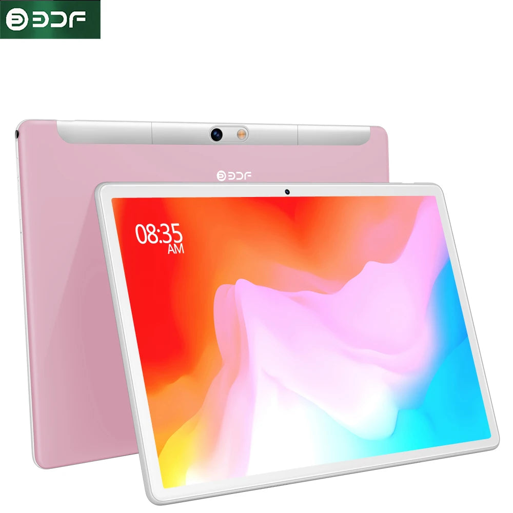 BDF 10.1'' Tablet PC Android 11 Support 4G/3G Mobile Phone Call Dual SIM Card Tablets 4GB+64GB Bluetooth Wi-Fi Tablet Android Pc