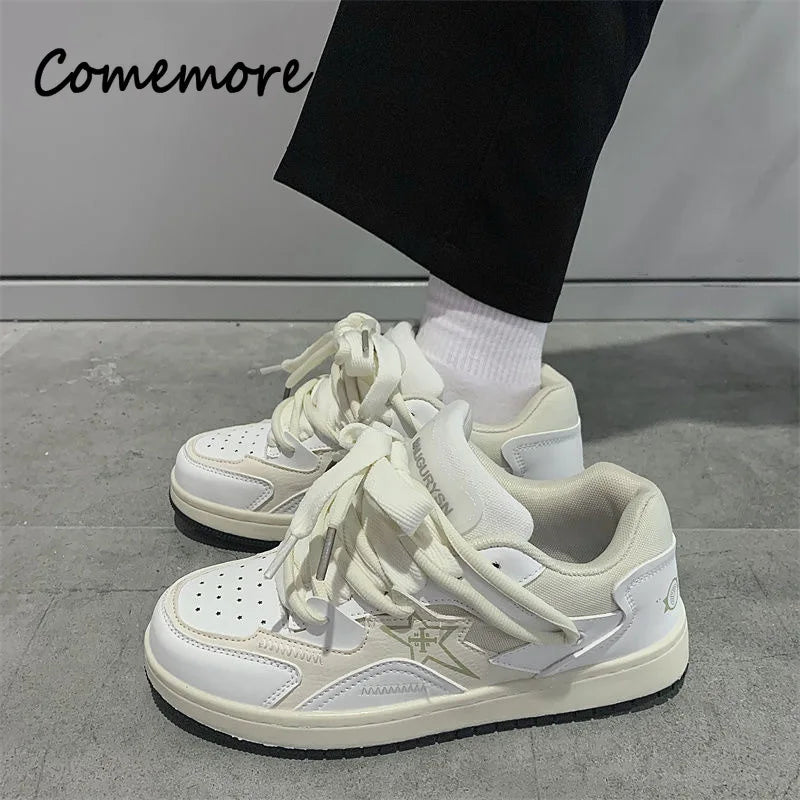 Comemore Designer Sneakers 2023 Spring Fashion Men Skateboard Shoes for Women Casual Tenis Woman Street Style Breathable Shoe 44