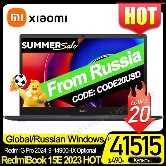 Xiaomi RedmiBook 15E 2023 Laptop i7-11390H 16G RAM 512G/1TB SSD Intel Iris Xe 15.6Inch Mi Notebook Or Optional Redmi G Pro 2024