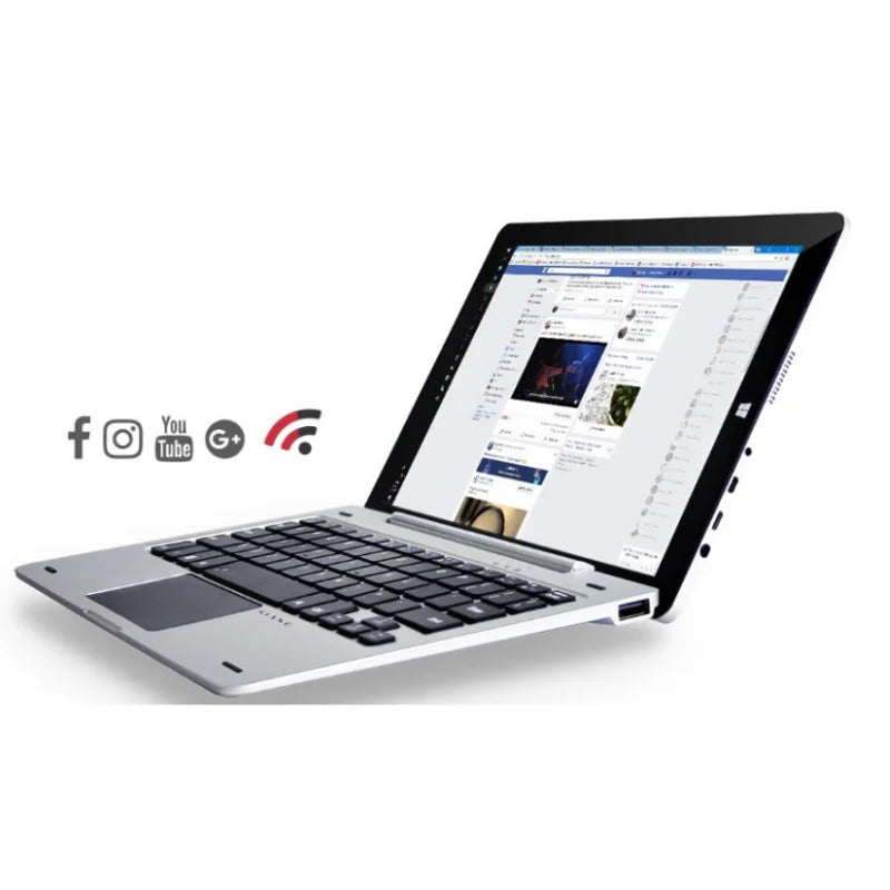 Global Firmware 10.1'' Windows 10 32Bit Quad Core 2GB RAM 32GB ROM 2 in1 Tablet PC Z8350 X3 With Keyboard  HDMI-Compatible