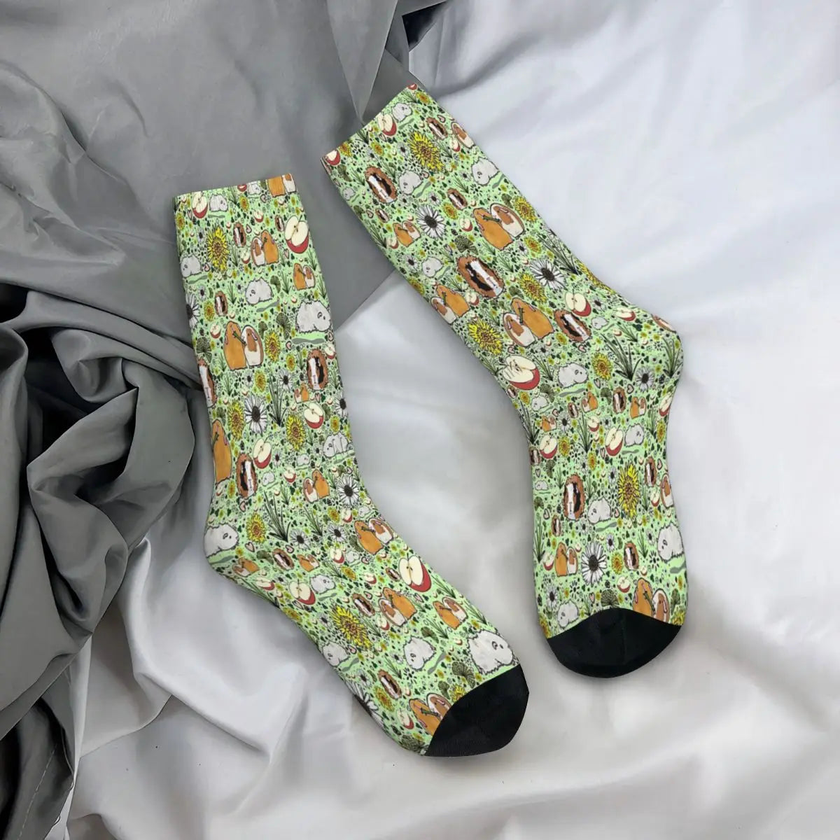 In Green Guinea Pig Cavia Porcellus Animal Socks Male Mens Women Summer Stockings Printed